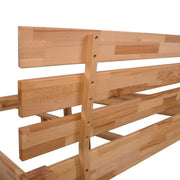 Massivholz Bett Buche – Stabiles Holzbett mit Kopfteil & Komforthöhe